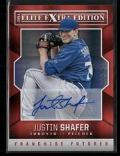 2014 Panini Elite Extra #96 Justin Shafer Auto /799 Blue Jays