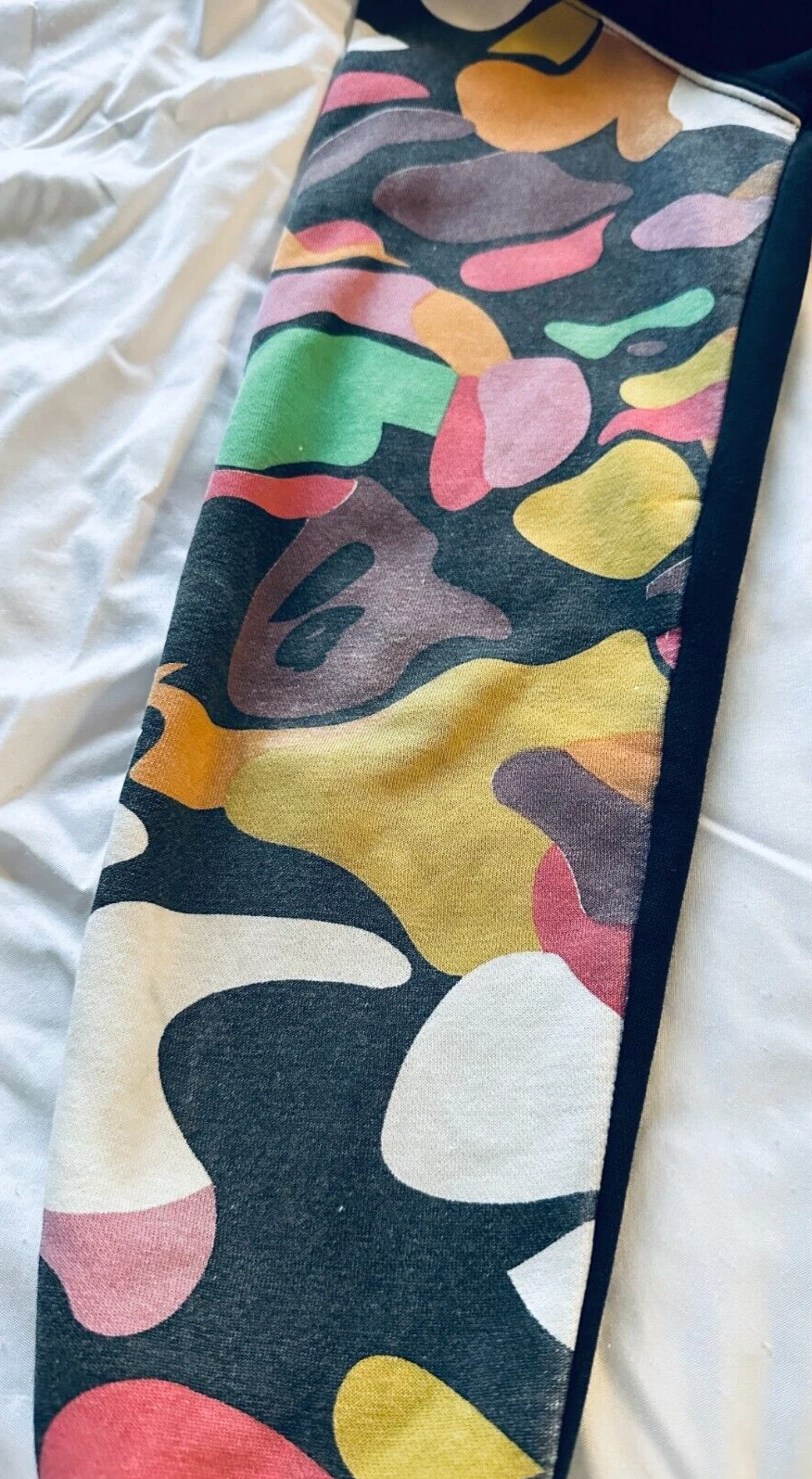 A BATHING APE (BAPE) Felpa con cappuccio e zip nera BAPE Bathing Ape World Gone Mad manica mimetica taglia M