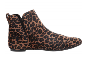 womens leopard booties