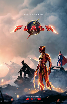 The Flash Movie Poster 11x17 Marvel DC Comics Batman Michael Keaton 2023