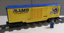 Custom Train Los Angeles Rams Boxcar Older Design PLEASE READ ITEM DESCRIPTION
