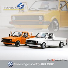 Solido 1:18 Volkswagen Pickup Caddy MK1 Metal Diecast Model Car Orange/Red/White