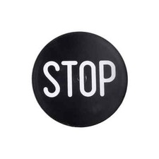 Weiße LINSE mit "STOP" für LED-Ampeln