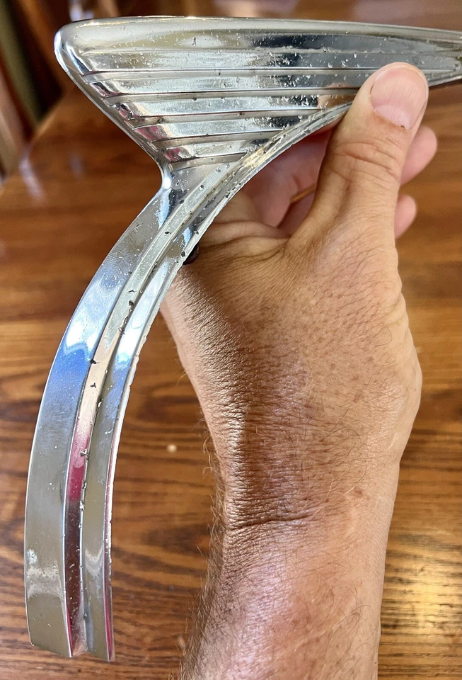 1941 Nash Ambassador 600 capô cromado enfeite moldura 41 - Imagem 3 de 4