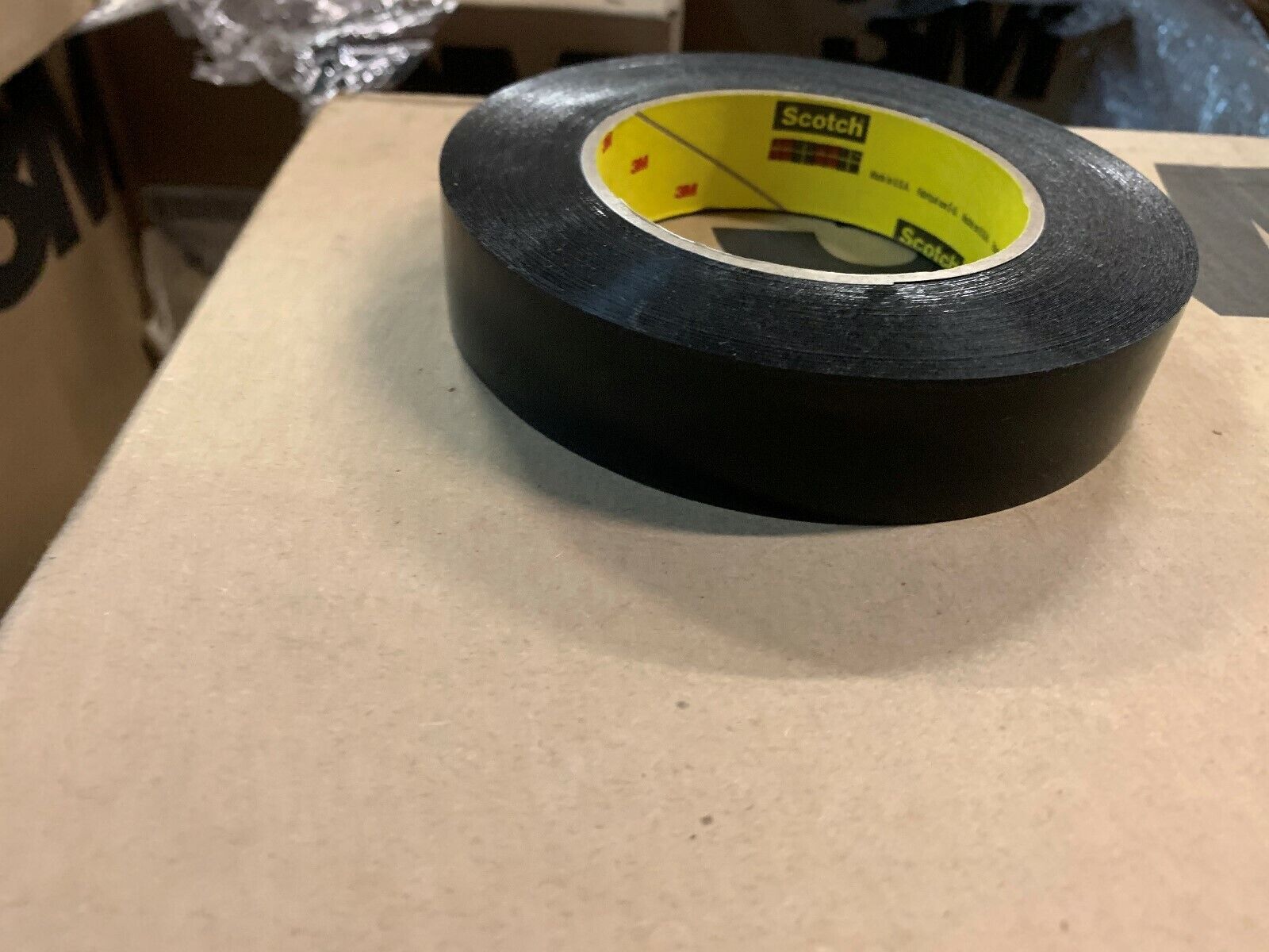 New 3M Roll of Preservation Sealing Tape 481 Black, 1 inch x 36 yd, 