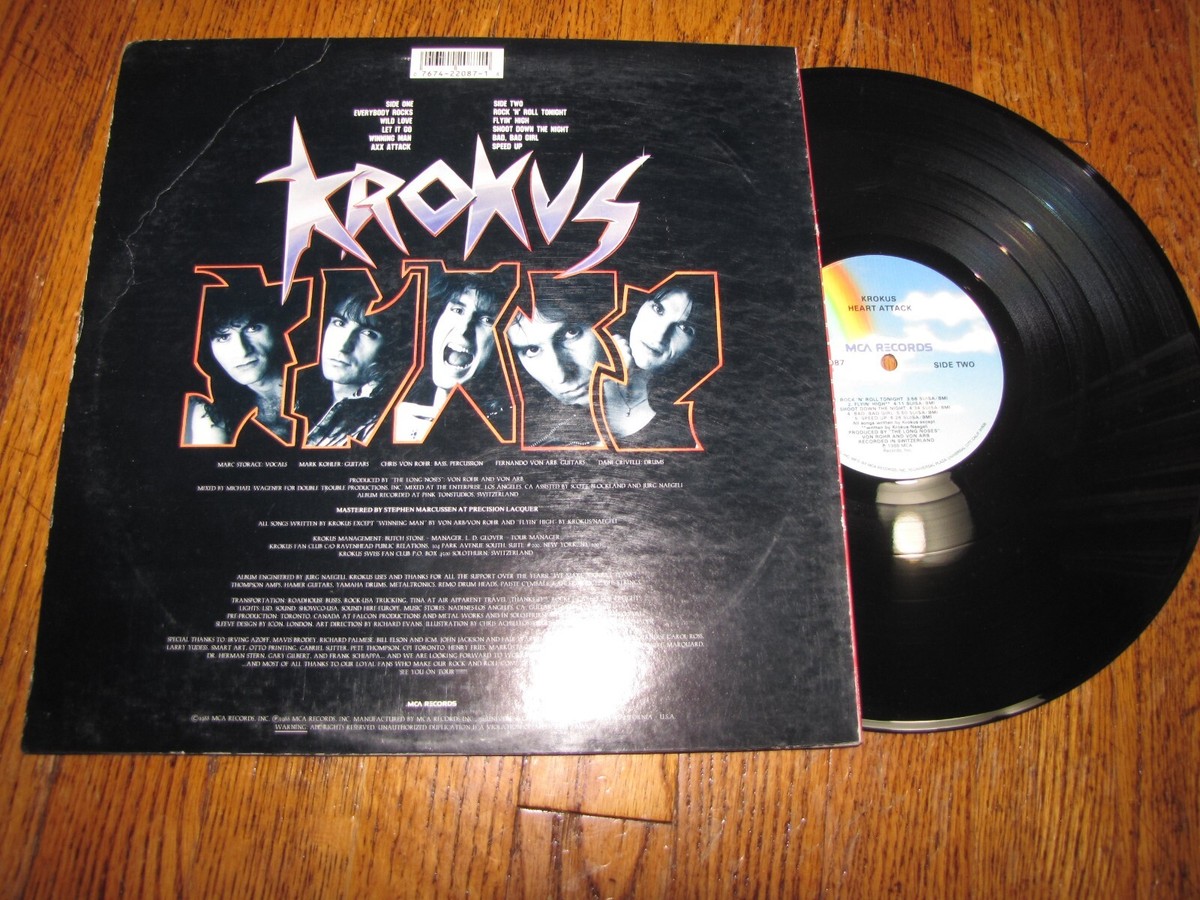KROKUS - HEART ATTACK - MCA RECORDS LP | eBay