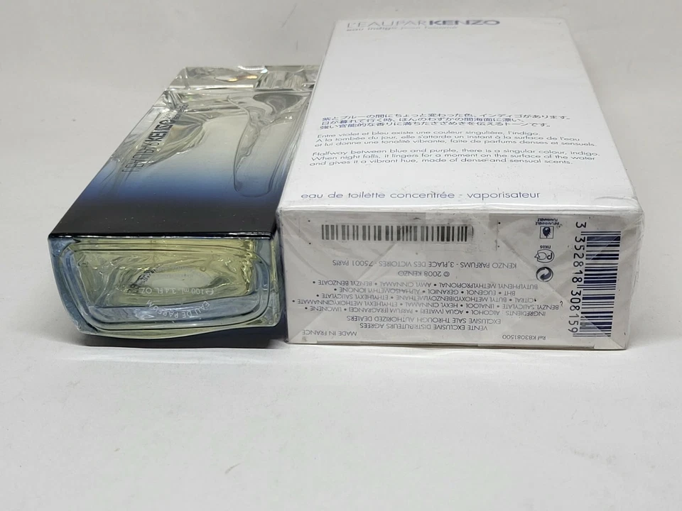 L'eau Par KENZO Eau Indigo Pour Homme 3,4 OZ EDT ¡100 ml concentrado! ¡Descatalogado! Foto 4 de 4