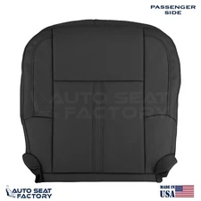 Fits 2009 - 2012 Lincoln MKS Bottom PASSENGER Black Vinyl Seat Cover, Perforated