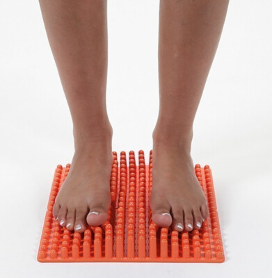 Bene Feet mat 2x Fußmassagematten orange Fußreflexzonen Gymnastik Reha Fitness