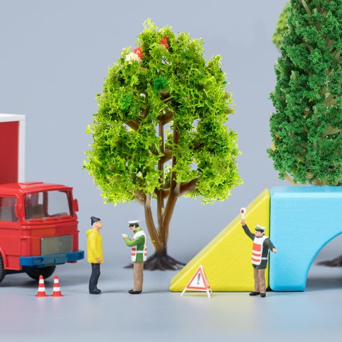 10Pcs Home Decor Miniature Miniature Model Tree Decor Model DIY Sand Table - Picture 11 of 12
