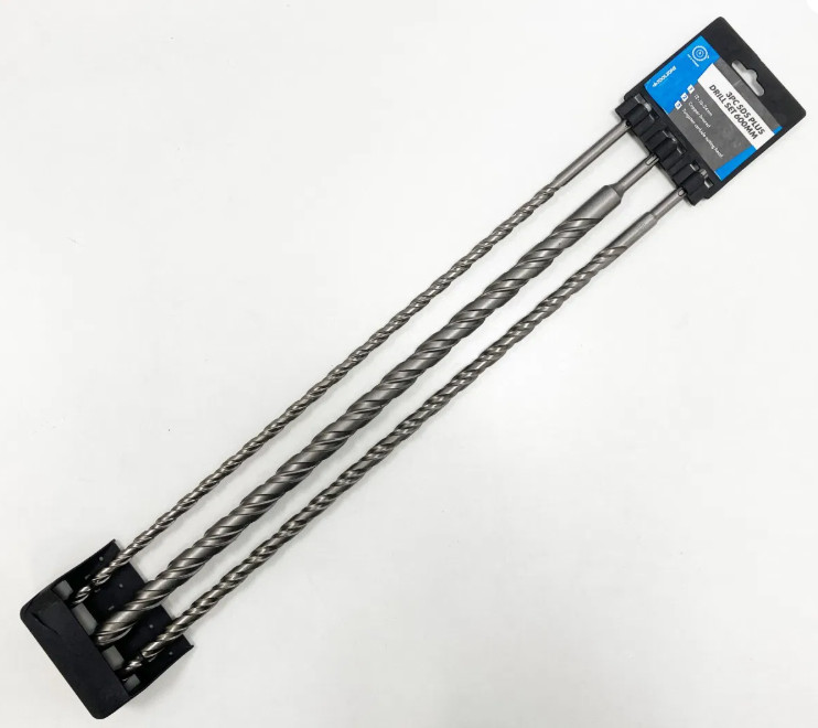 3Pc Long Plus Drills SDS 600mm Set 12, 16 & 24mm Masonry Drills Quality - Image 3