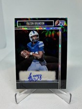 2025 Pro Set Metal #BA-FB1 Faizon Brandon Base Autographs Crystals Black #/7