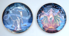 Royal Doulton Sorcerer's Spell & Dragon Rising Plate by Franklin Mint