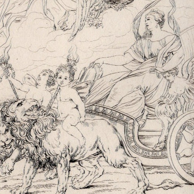 MARRIAGE OF HENRY IV AND MARY DE MEDICIS   1811 Antique Copper Engraving Rubens