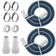 1.5" 6ft Pool Filter Pump Hose Kit - Above Ground Swimming Pool Vacuum Skimme...