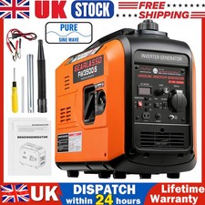 3500W Portable Inverter Generator Petrol Silent Pure Sine Wave Generator 215cc