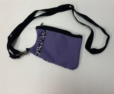 Unbranded Purple Leopard print clutch with removable shoulder strap