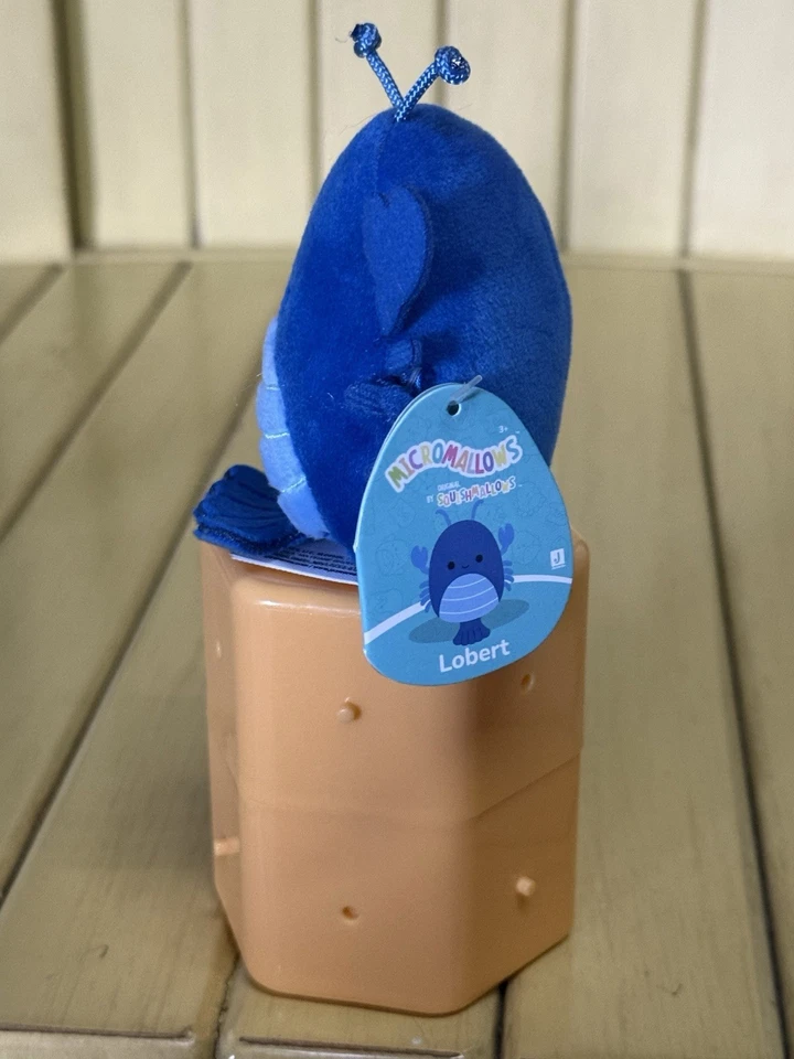 NUEVO Squishmallows 2.5” Pulgadas Micro Lobert The Blue Lobster Micromallows Mystery Foto 4 de 4