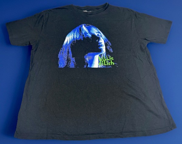 Billie Eilish Graphic T Shirt Women’s Size S Punk Rock Singer 2021 Lash Music
