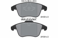 Bremsbelagsatz FÜR Volvo V70 III (135), Volvo S60 II (134) - Textar 2412301