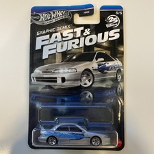 Hot Wheels Fast And Furious Graphic Remix Custom Acura Integra Sedan GSR NEU