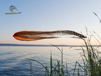 XL Hechtstreamer 24cm Huchenköder Einzelhaken 2/0 Streamer SalmoFlies Nr.1