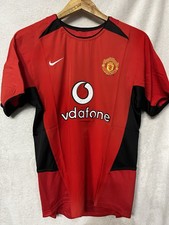 Manchester United Football Shirt 02/04 Vintage Adult Medium Nike/Vodafone - New