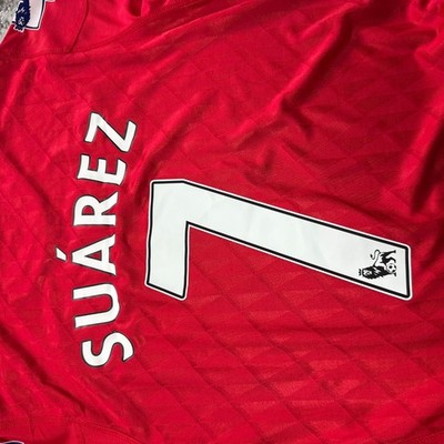 Liverpool FC Adidas Homme Football Jersey Shirt #7 Suarez Size L