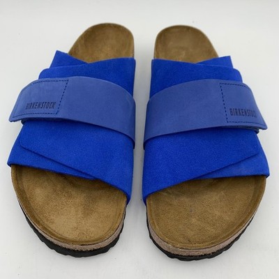 Birkenstock New w/ Box Kyoto Ultra Blue Nubuck/Suede Leather