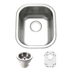 Houzer CS-1407-C Club 13-5/8" Undermount Single Basin Stainless - Stainless