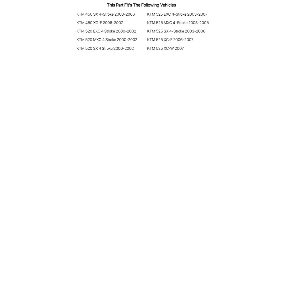 Kit completo de juntas Tusk para KTM 525 SX 4 tiempos 2003-2006 Foto 2 de 4