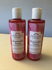 Rosewater Toner Moisturizing Essence Heritage Store 8 fl oz (237 ml) 2 Bottles