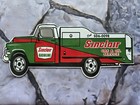 VINTAGE SINCLAIR GAS AND OIL SERVICE TANKER PORCELAIN SIGN 12"×5".
