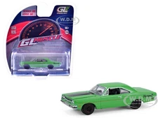 1970 PLYMOUTH ROAD RUNNER GREEN 1/64 DIECAST MODEL CAR BY GREENLIGHT 13370 B