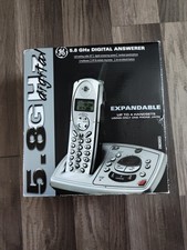 NEW GE 5.8 GHz Digital Answerer 25833GE3 Expandable Cordless Phone New In Box