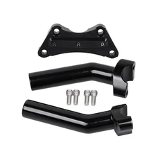 6" Pullback Handlebar Risers Top Clamp Fit For Harley Disc Glide Dyna Low Rider 