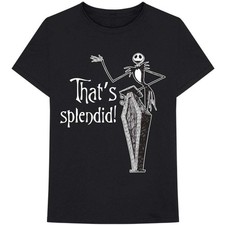 Men's Nightmare Before Christmas Splendid Slim Fit T-shirt Large Black