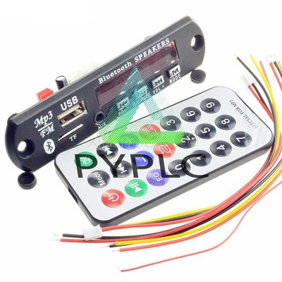 Car Wireless Bluetooth 12V MP3 WMA Decoder Board Audio Module USB TF Radio