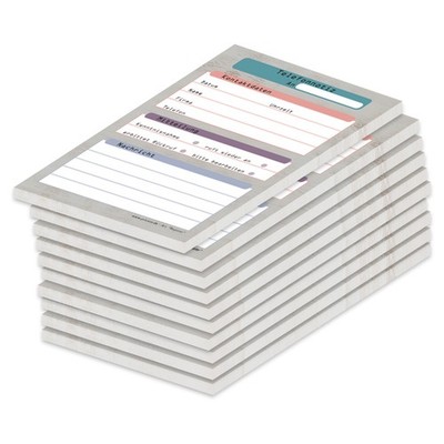 PRICARO Telefonnotizblock, A6, Register, 10 Stück