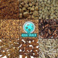 Freeze Dried Fish Food - Bloodworm Brine Shrimp Tubifex Crickets Worms Hoppers