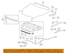 Chevrolet GM OEM 10-16 Equinox Hood-Weatherstrip Seal 23266352
