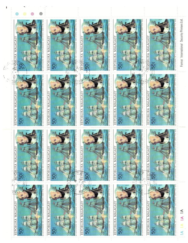Madagascar STAMP Sheet 1975 Scott # 526 CTO, VF NH