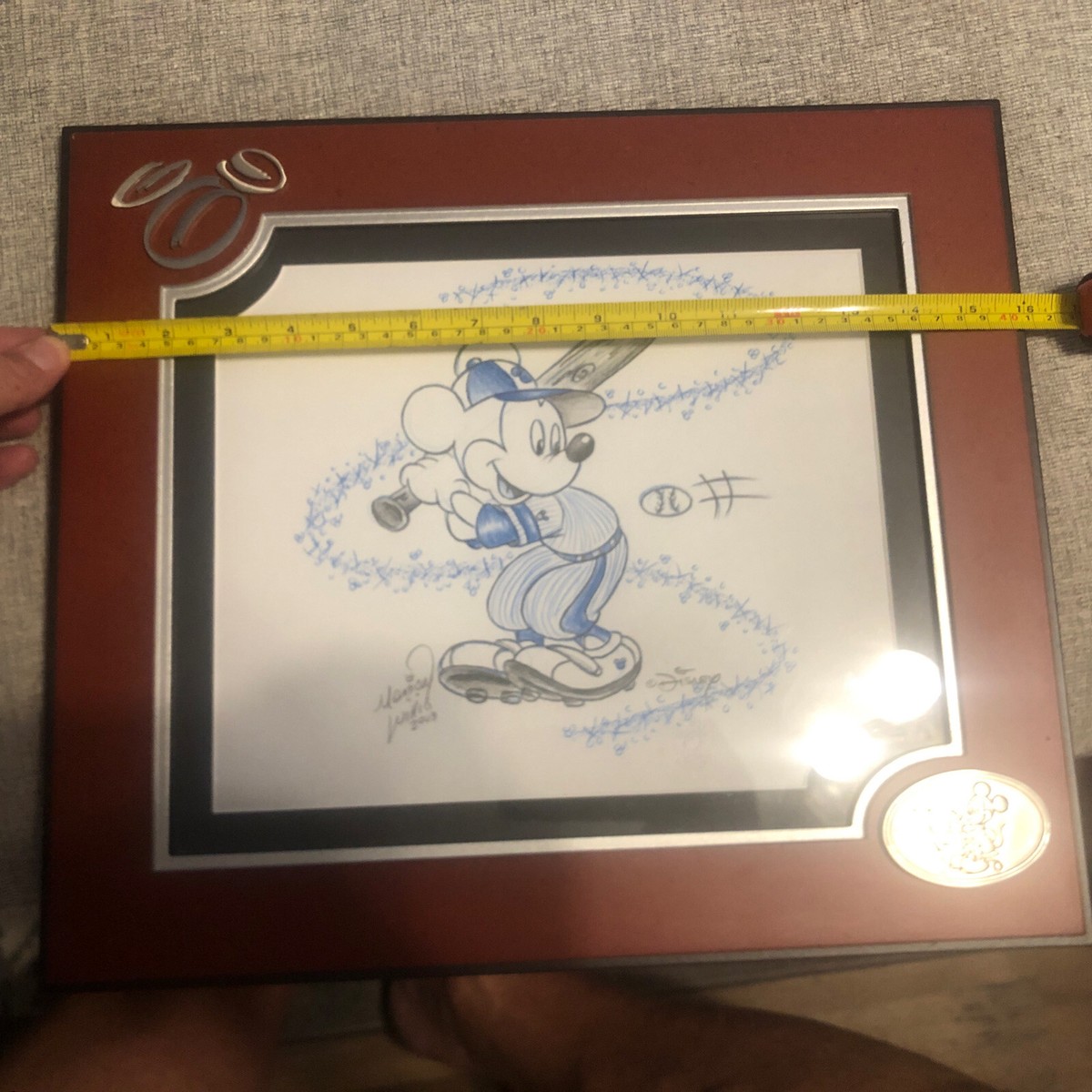 Disney Monica Willis Original Art Matte Print Mickey Mouse Playing