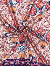 Hochwertig Digitaldruck Seide Satin Stoff Meterware von Mariotti Italien