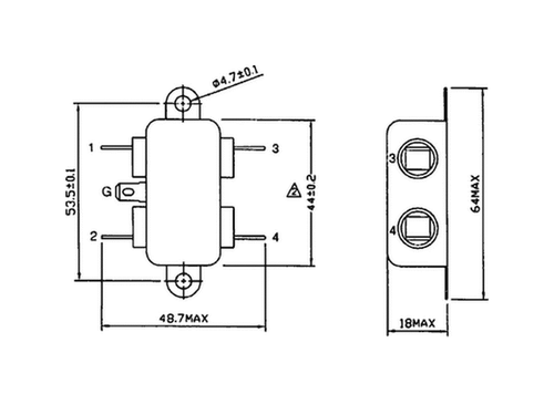 Netzfilter Entstörfilter 3A 125 / 250V   Filter....F 81 - Bild 2 von 2