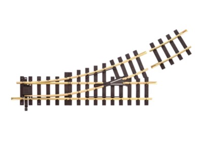 PIKO 35228 R3 MANUAL SWITCH LEFT 22.5° TRACK (G-SCALE)