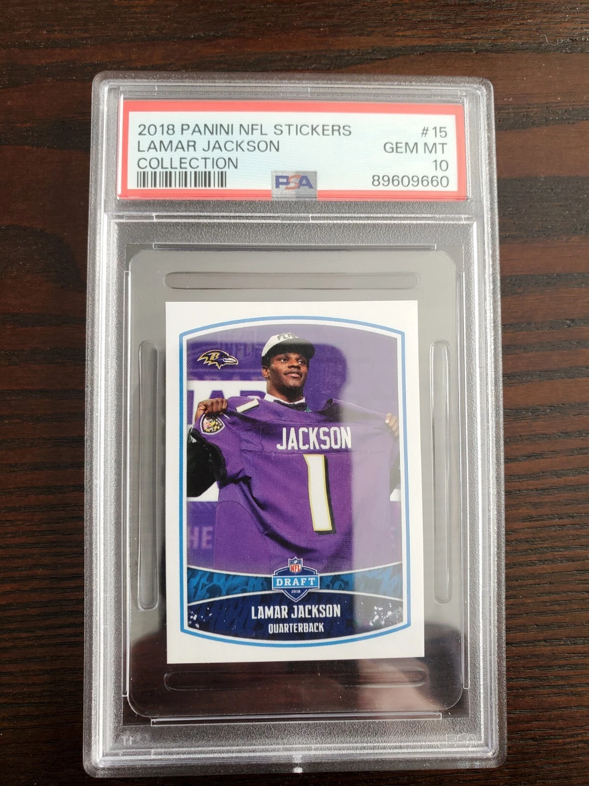 Lamar Jackson Panini NFL Stickers Collection #15 Base