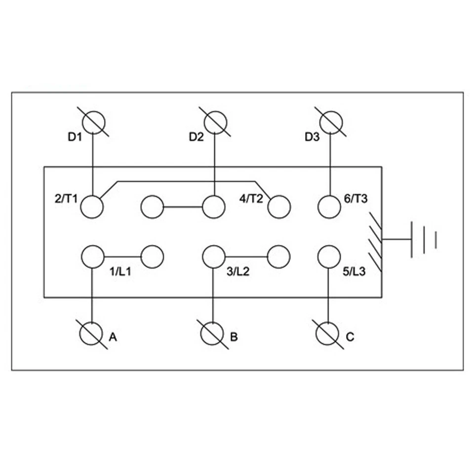 US Stock 60A Drum Switch Forward/Off/Reverse Motor Control Rain Proof Reversing - Image 4 of 4