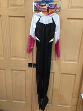 Spider Gwen Spiderman M 7-8,L 10-12 Halloween Deluxe Costume Dress Up Cosplay