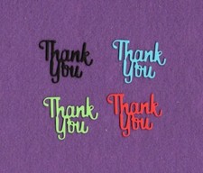 THANK YOU  7 die cuts scrapbook cards